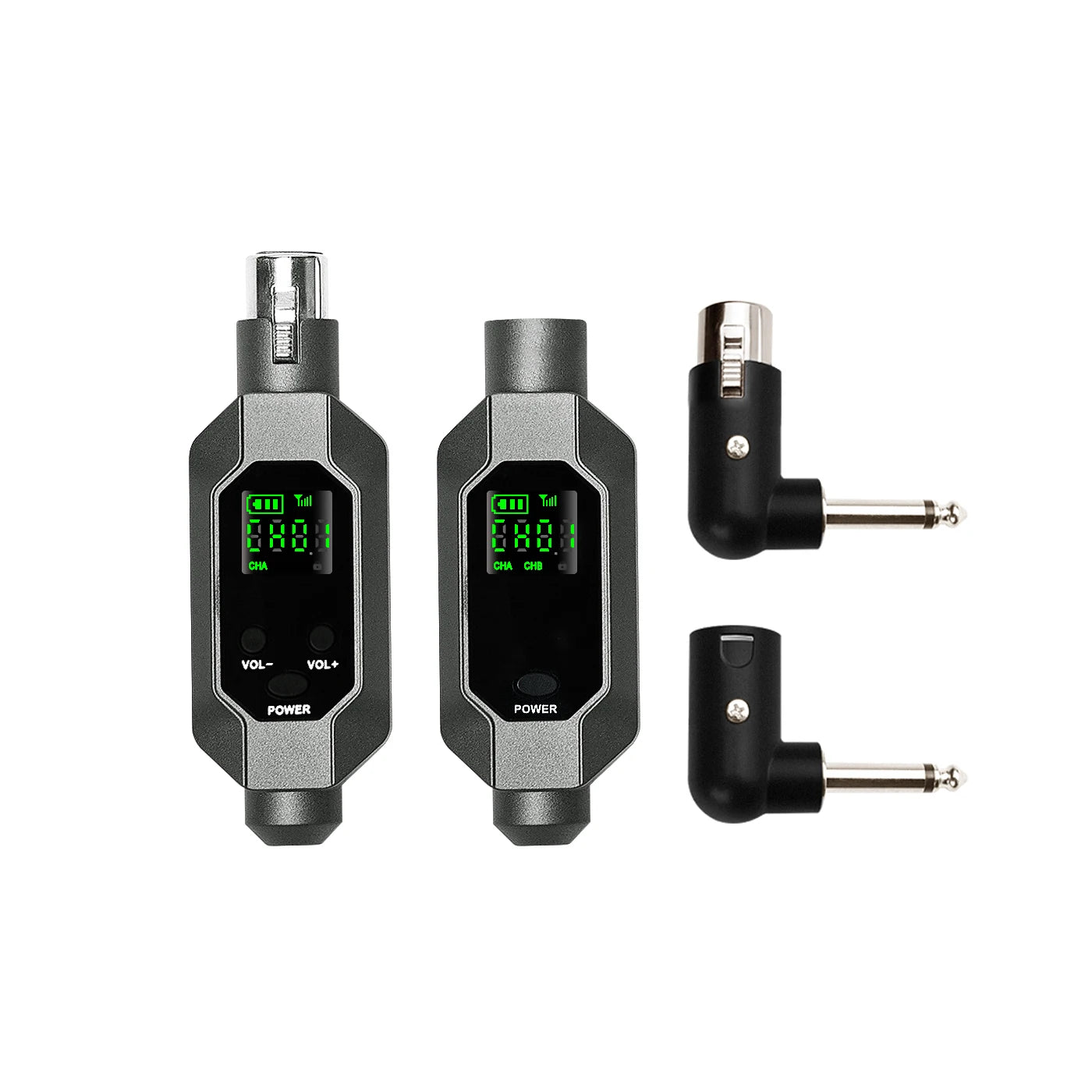 Wireless Microphone Converter XLR Transmitter and Receiver System for Dynamic and Condenser Microphone