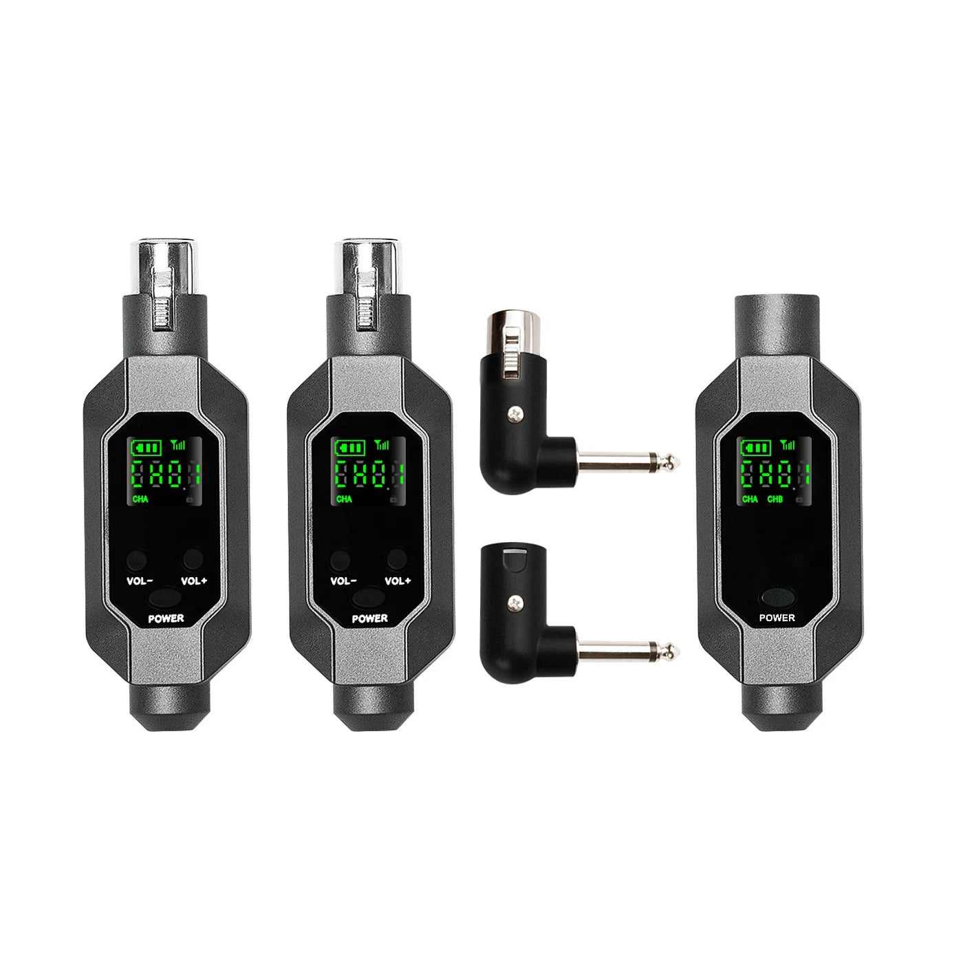 Wireless Microphone Converter XLR Transmitter and Receiver System for Dynamic and Condenser Microphone