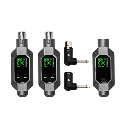 Wireless Microphone Converter XLR Transmitter and Receiver System for Dynamic and Condenser Microphone