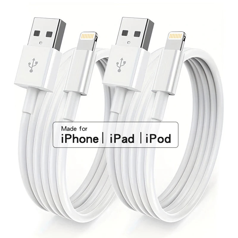 3Pcs 1Pc for Iphone Charger Cable Lightning Data Cable Original Mfi Certified USB a Charging Cable Suitable for Iphone 13 12 1