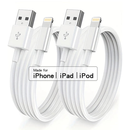 3Pcs 1Pc for Iphone Charger Cable Lightning Data Cable Original Mfi Certified USB a Charging Cable Suitable for Iphone 13 12 1
